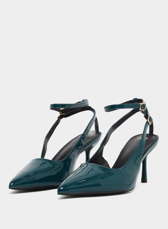 buy-styli-styli-dark-green-ankle-strap-stiletto-heel-sandals_z4p