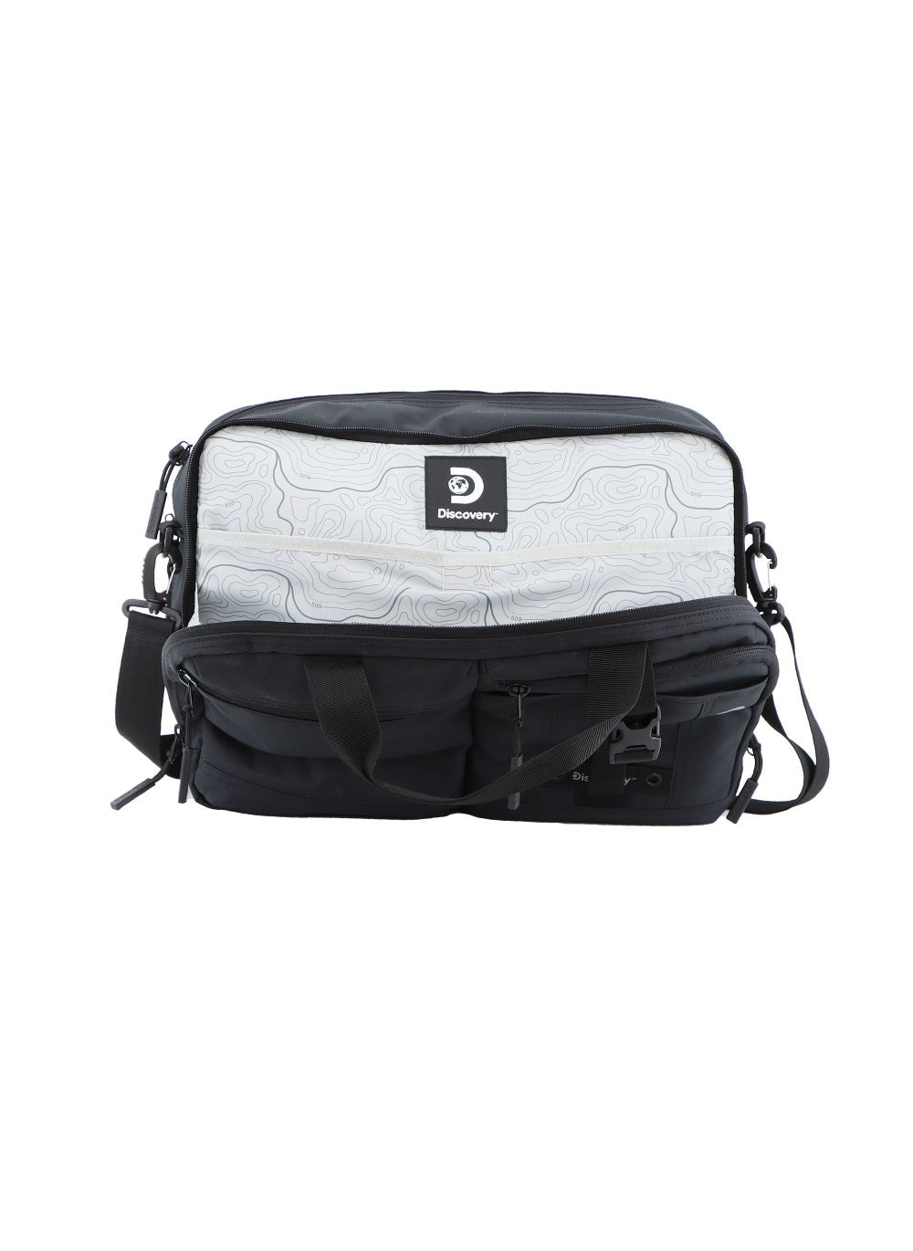 buy-discovery-discovery-shield-rpet-polyester-briefcase-black-durable-water-resistant-lightweight-laptop-bag-messenger-bag-for-office-business-travel-college_596