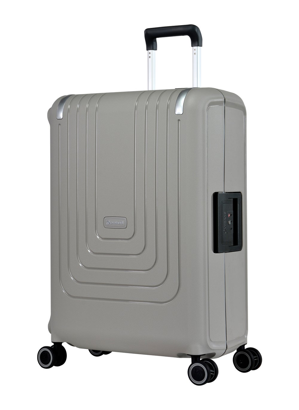 buy-eminent-vertica-hard-case-travel-bag-luggage-trolley-polypropylene-lightweight-suitcase-4-quiet-double-spinner-wheels-with-tsa-lock-b0006-grey_1ln