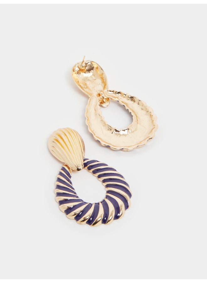 buy-styli-styli-textured-round-earrings_nhb