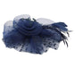 Ddaniela Monalisa Navy Blue Fascinator - Elegance Reimagined