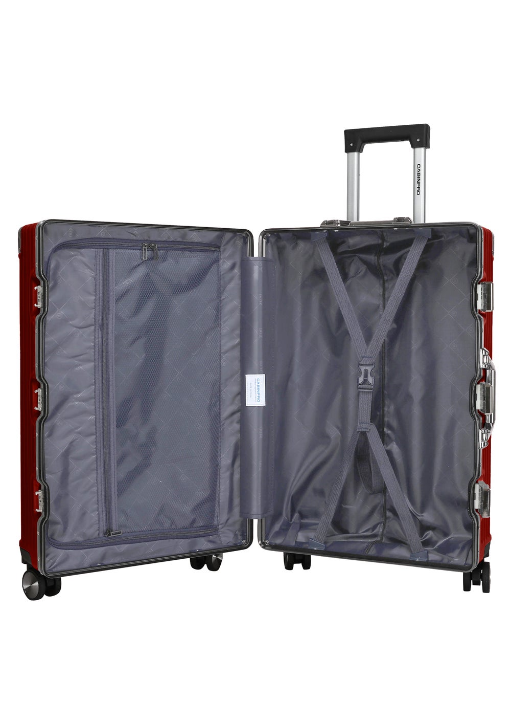 buy-cabinpro-lightweight-aluminum-frame-fashion-luggage-trolley-polycarbonate-hard-case-medium-checked-luggage-suitcase-with-4-quite-360-degree-double-spinner-wheels-cp001-maroon_pbn
