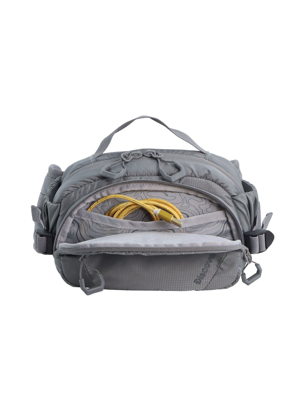buy-discovery-discovery-body-spirit-nylon-ripstop-waist-bag-grey-for-men-and-women-durable-lightweight-waterproof-hip-pack-bag-crossbody-sling-belt-bag-outdoor-hiking-trekking-running-camping_dvr