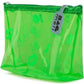 Lush Green Printed Zippered Makeup Organizer