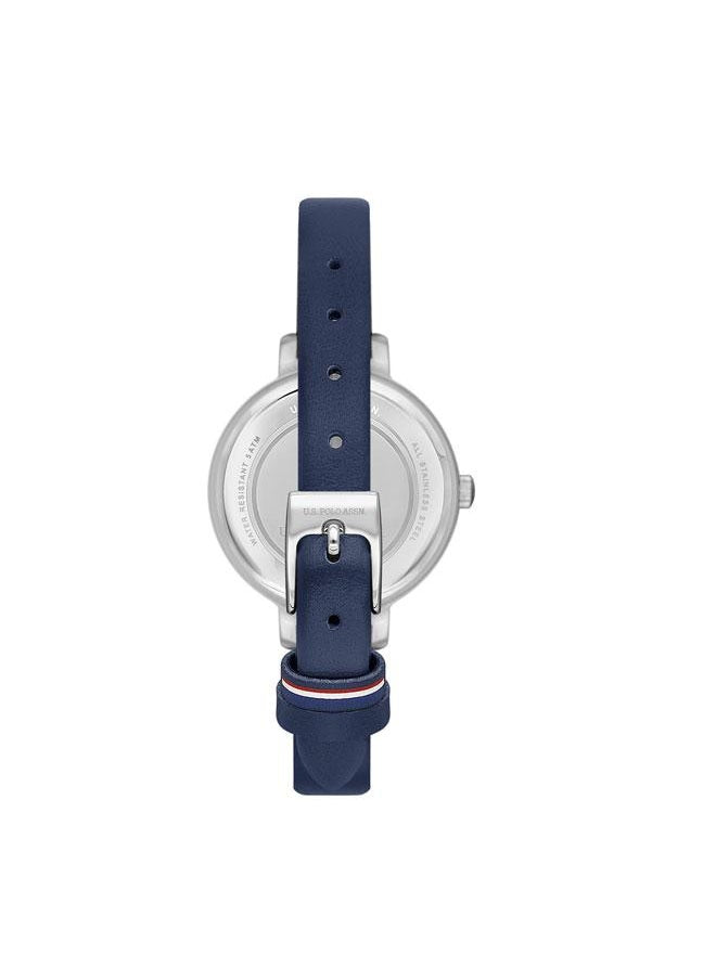 buy-u-s-polo-assn-stile-31mm-women-s-watch-with-blue-dial-leather-strap_i3q