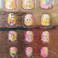 Monicatime Kids' Self-Adhesive Fun Character Nails