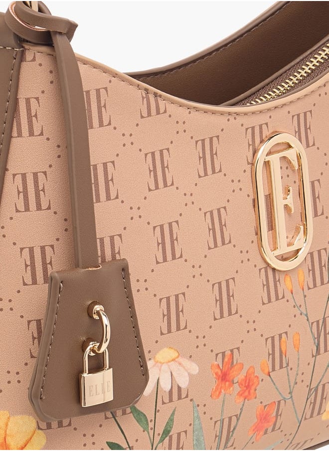 buy-elle-women-monogram-print-shoulder-bag-with-zip-closure-and-adjustable-strap_0aw