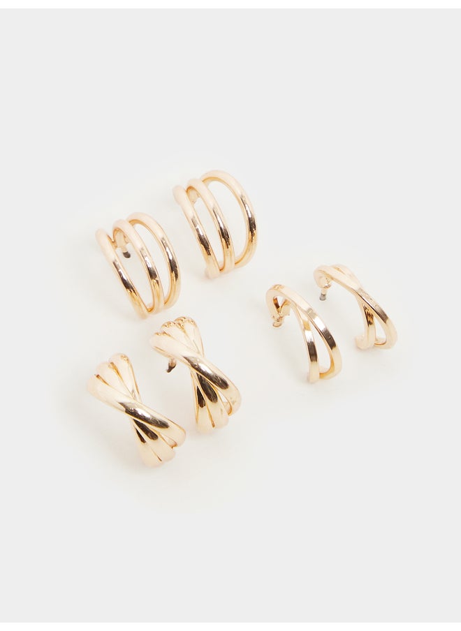 buy-styli-styli-set-of-3-plain-half-hoop-earrings_eqw