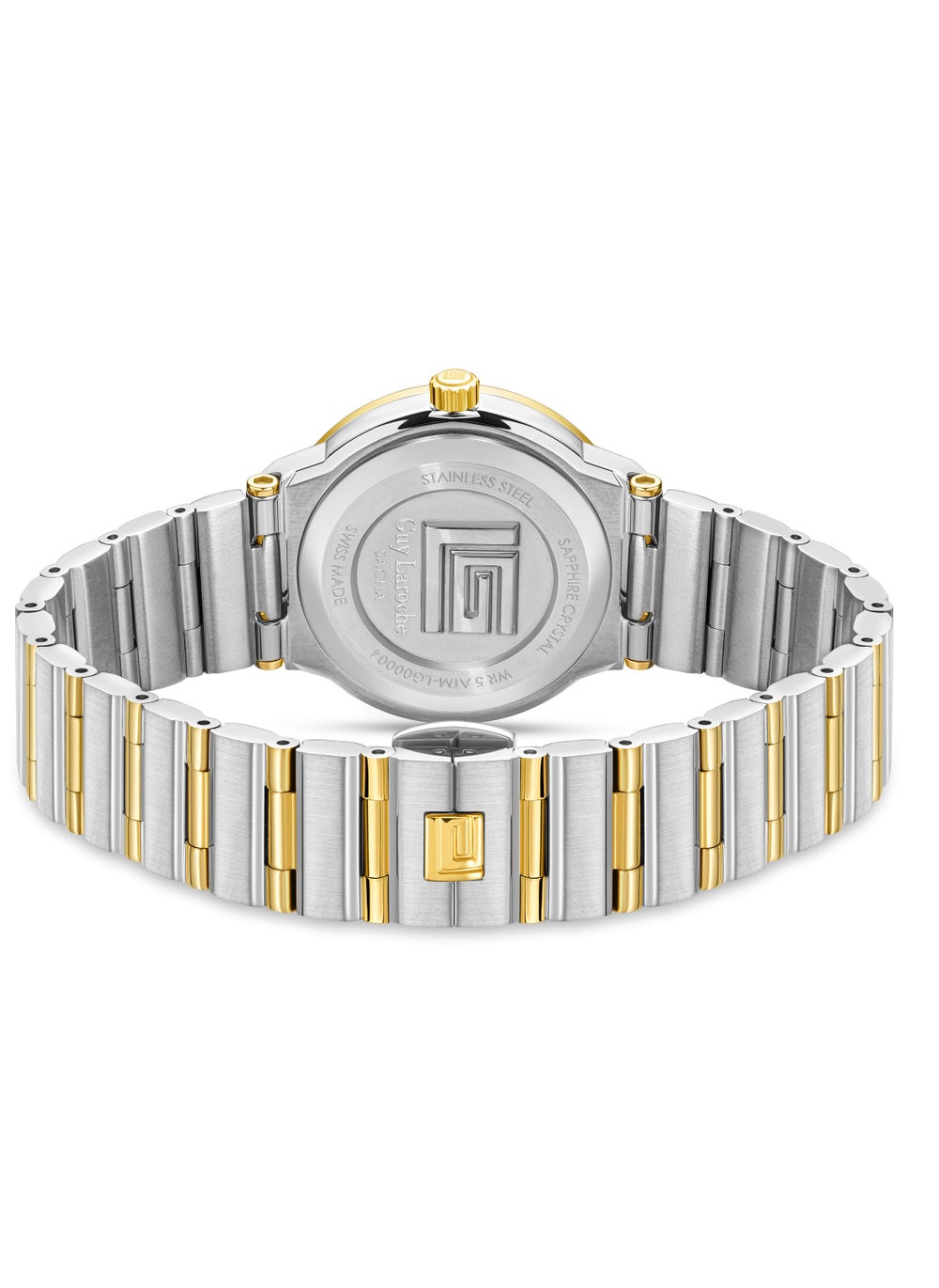 buy-guy-laroche-sacha-watch-for-women-with-silver-and-gold-stainless-steel-bracelet-32-mm-5-atm_poh