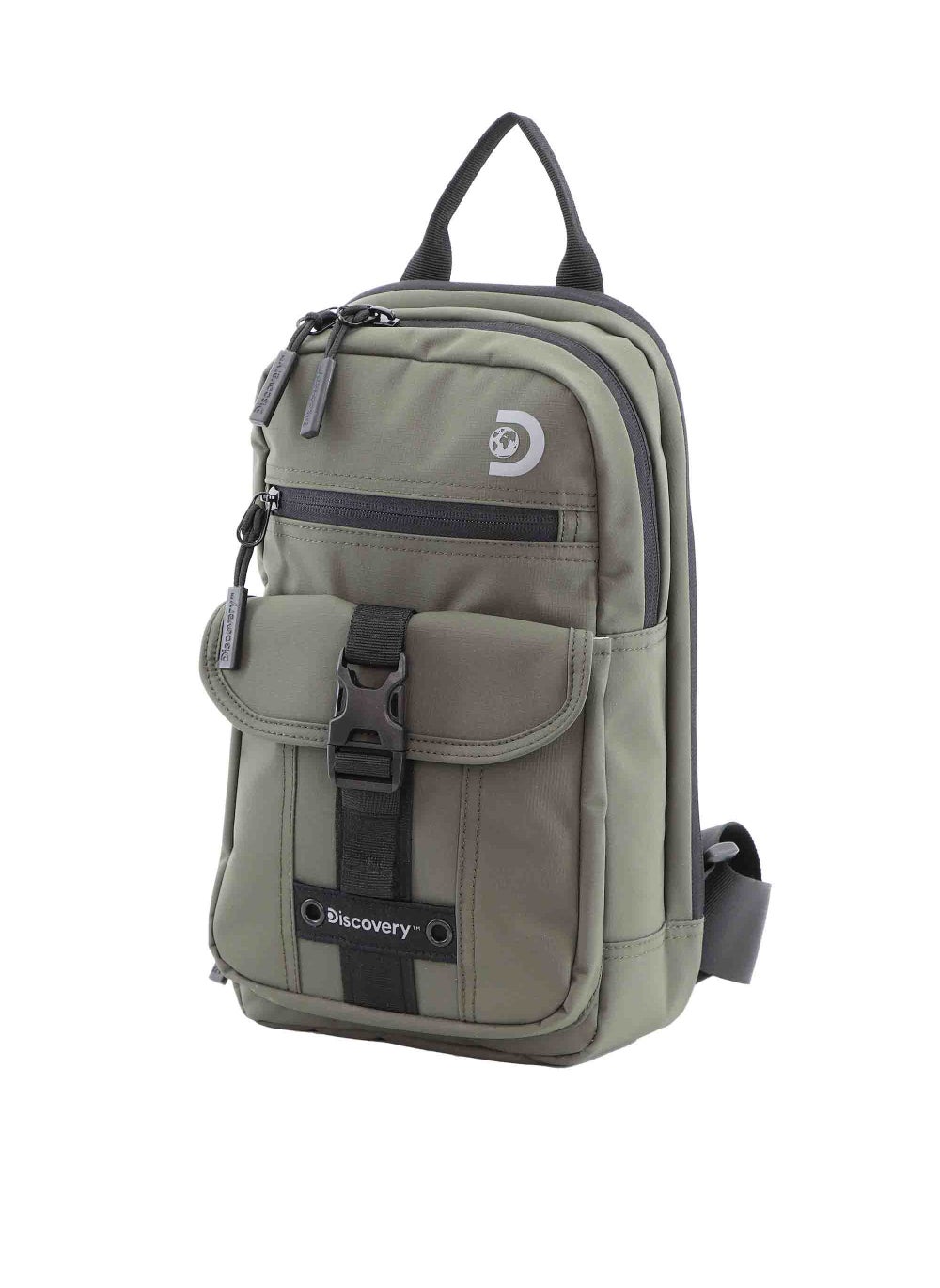 buy-discovery-discovery-shield-rpet-polyester-sling-cross-bag-khaki-durable-lightweight-tablet-protective-outdoor-business-college-casual-cross-body-bag-with-multi-compartment-rfid-pocket_80p