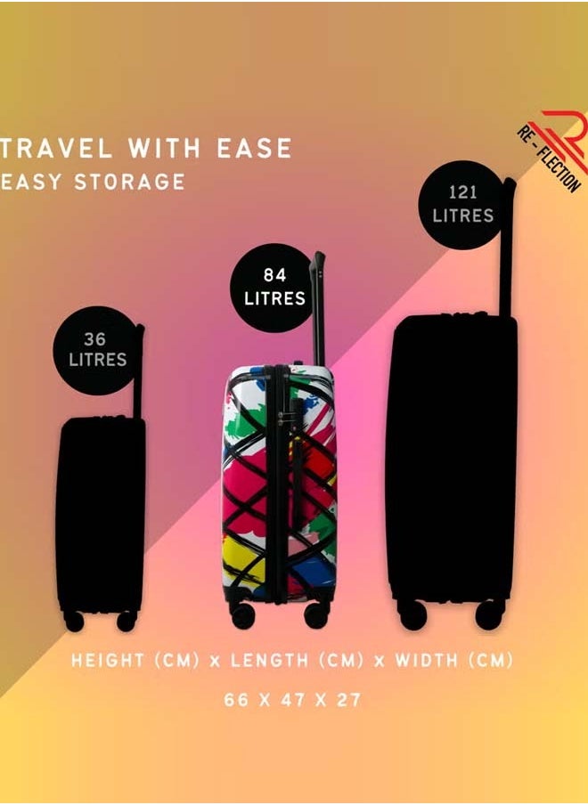buy-reflection-reflection-24-inch-abs-and-polycarbonate-suitcase-lightweight-hardside-abstract-print-series-travel-luggage-trolley-with-84l-storage-capacity-4-spinner-wheels-and-tsa-lock-multicolor_ck9