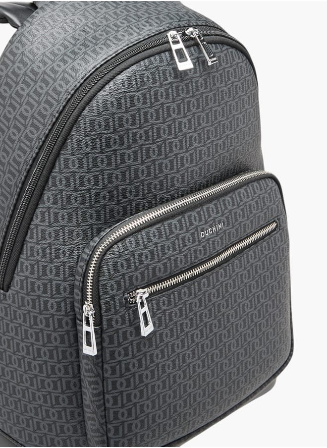 buy-duchini-monogram-print-backpack-with-zip-closure-and-laptop-compartment-31x43x17-cm_lhp