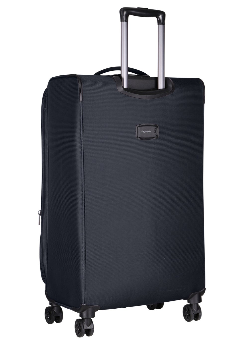 buy-eminent-unisex-soft-travel-bag-large-luggage-trolley-polyester-lightweight-expandable-4-double-spinner-wheeled-suitcase-with-3-digit-tsa-lock-e751-black_ntv