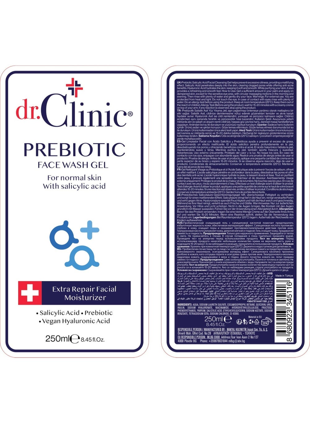 buy-dr-clinic-dr-clinic-prebiotic-face-wash-gel-cleanser-pore-cleansing-facial-wash-enriched-with-salicylic-acid-prebiotics-for-normal-skin-250-ml_mel