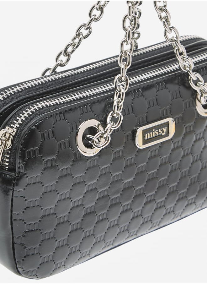 buy-missy-women-logo-embossed-crossbody-bag-with-detachable-strap-and-zip-closure_9m3