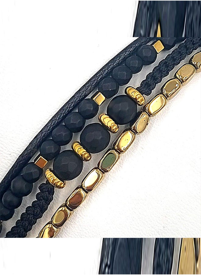 buy-chrysostomos-handmade-adjustable-beaded-bracelet-for-men-with-black-strap-black-onyx-and-black-cord_wk6