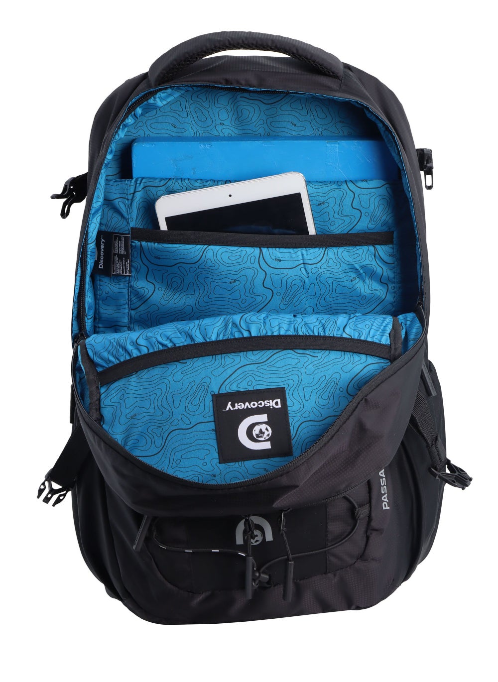 buy-discovery-discovery-outdoor-30l-backpack-black-for-adventure-durable-lightweight-water-resistant-multi-compartment-bag-for-men-women-hiking-trekking-camping-travel_8xh