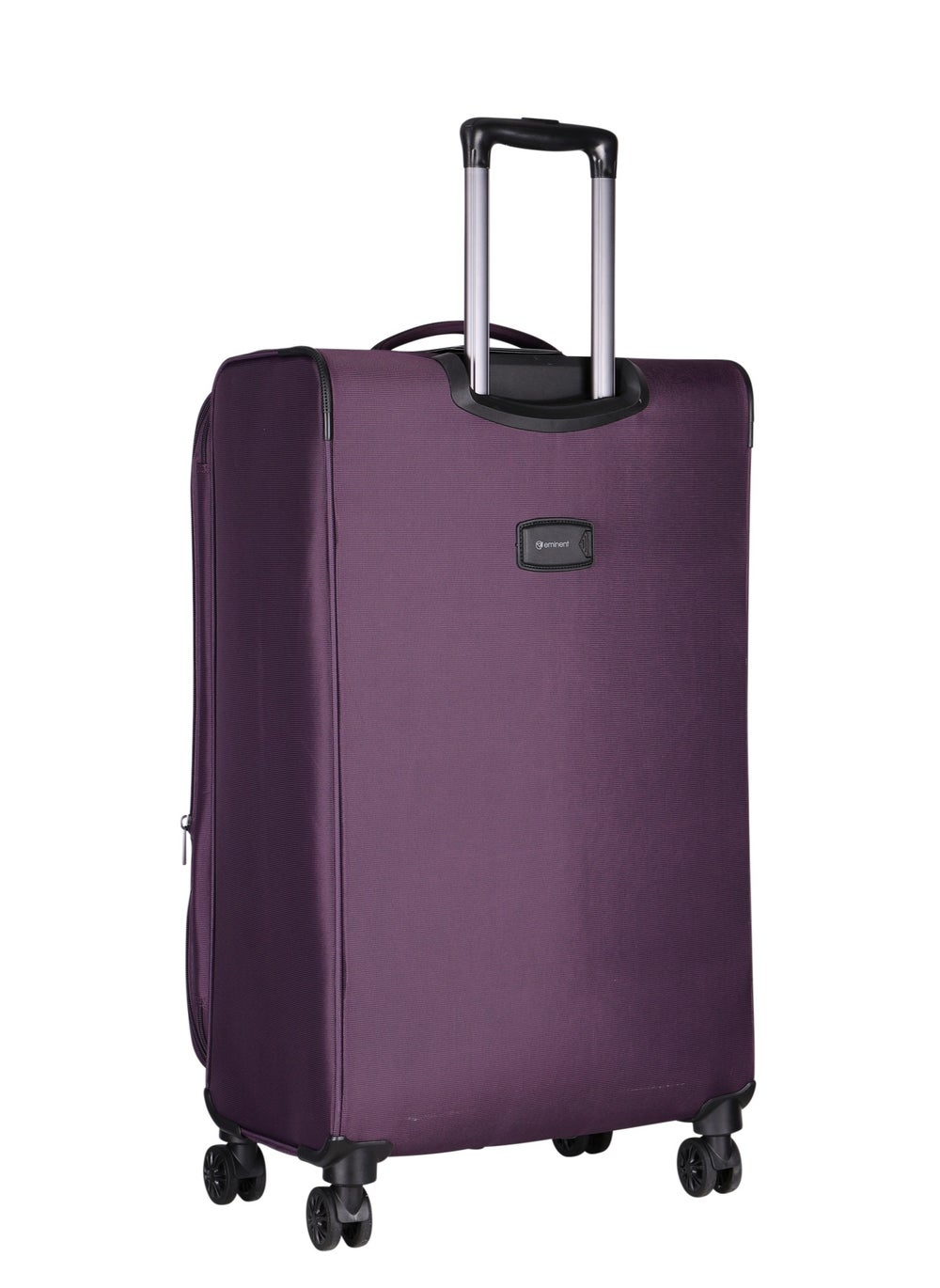 buy-eminent-unisex-soft-travel-bag-medium-luggage-trolley-polyester-lightweight-expandable-4-double-spinner-wheeled-suitcase-with-3-digit-tsa-lock-e788-purple_1h1