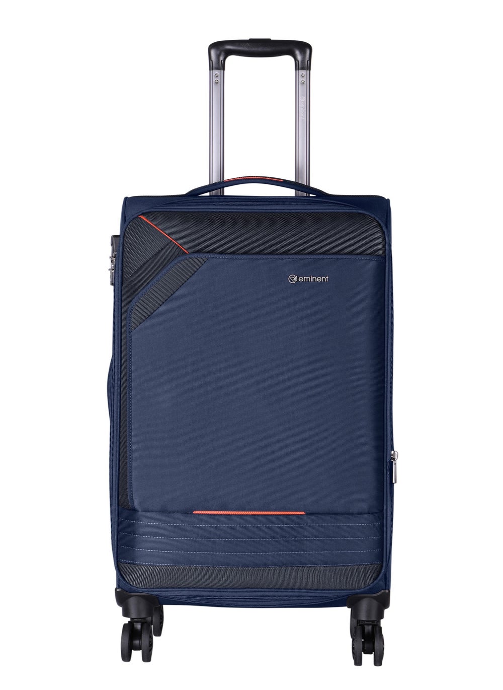 buy-eminent-expandable-luggage-trolley-bag-soft-suitcase-for-unisex-travel-polyester-shell-lightweight-with-tsa-lock-double-spinner-wheels-e777sz-large-checked-28-inch-navy-blue_302