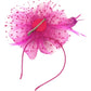 Ddaniela Monalisa Hot Pink Fascinator - Chic Tea Party Elegance