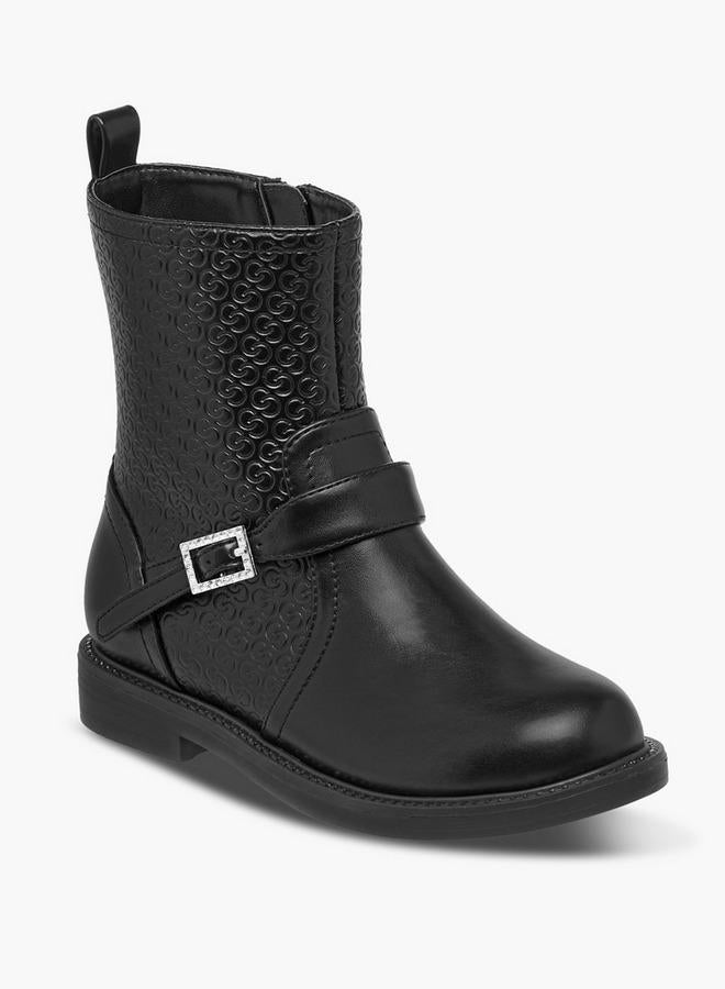 buy-celeste-girls-monogram-embossed-high-cut-boots-with-zip-closure_cmi