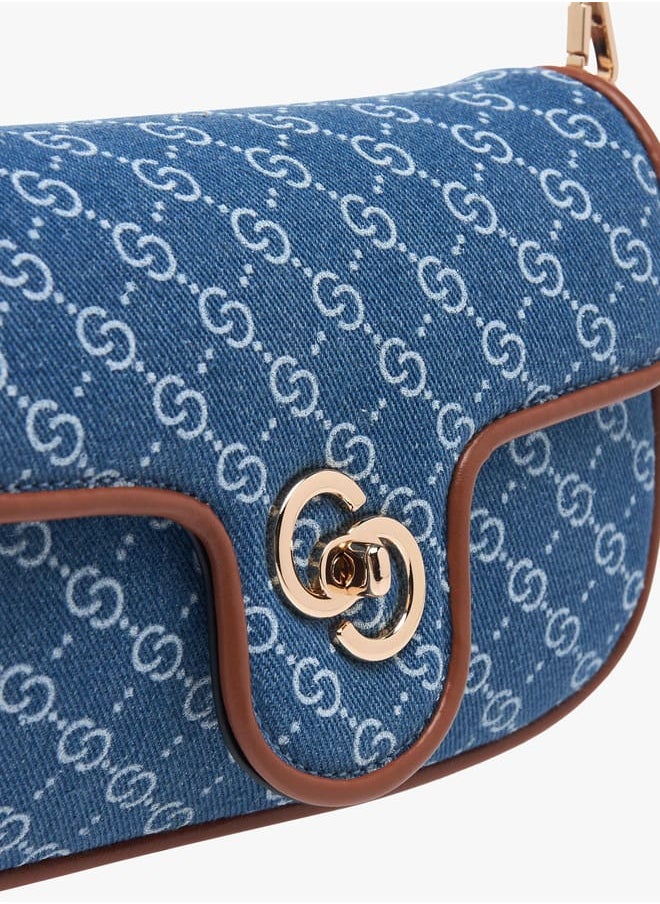 buy-celeste-women-monogram-print-denim-crossbody-bag-with-detachable-chain-strap_3wc
