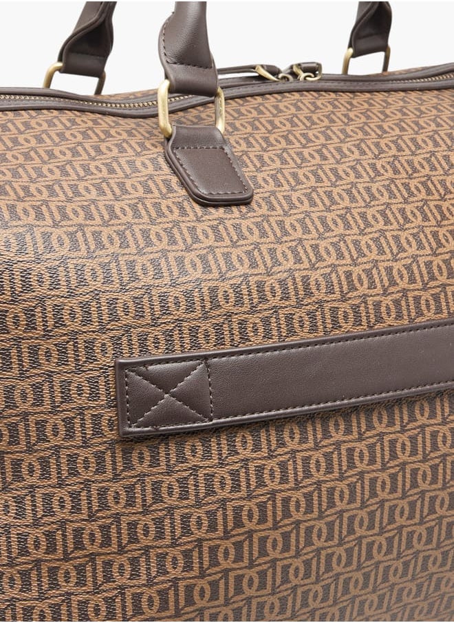 buy-duchini-men-monogram-print-duffle-bag-with-zip-closure-and-double-handle_nzi