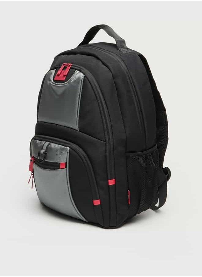 buy-ecko-ecko-unltd-panel-detail-backpack-with-adjustable-straps-and-zip-closure_4sv