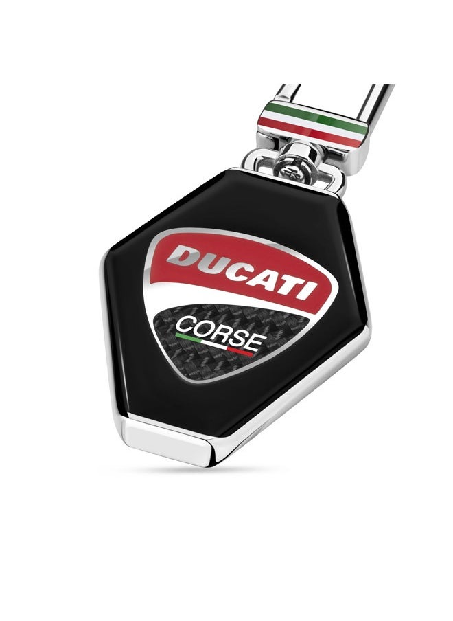 buy-ducati-corse-tribuna-silver-and-black-enamel-keyring-for-men_cv0