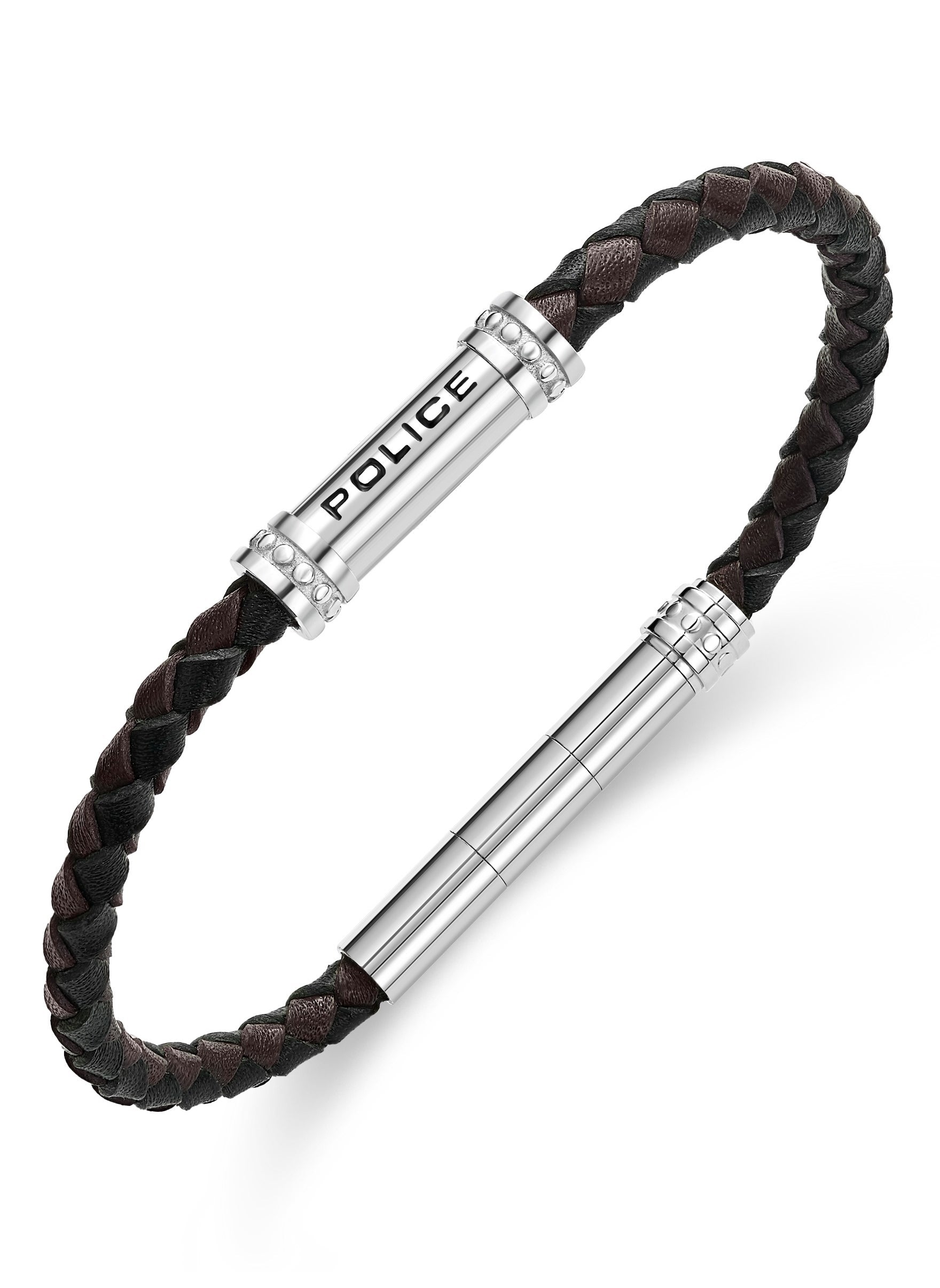 buy-police-barrell-black-brown-leather-stainless-steel-gents-bracelet_eol