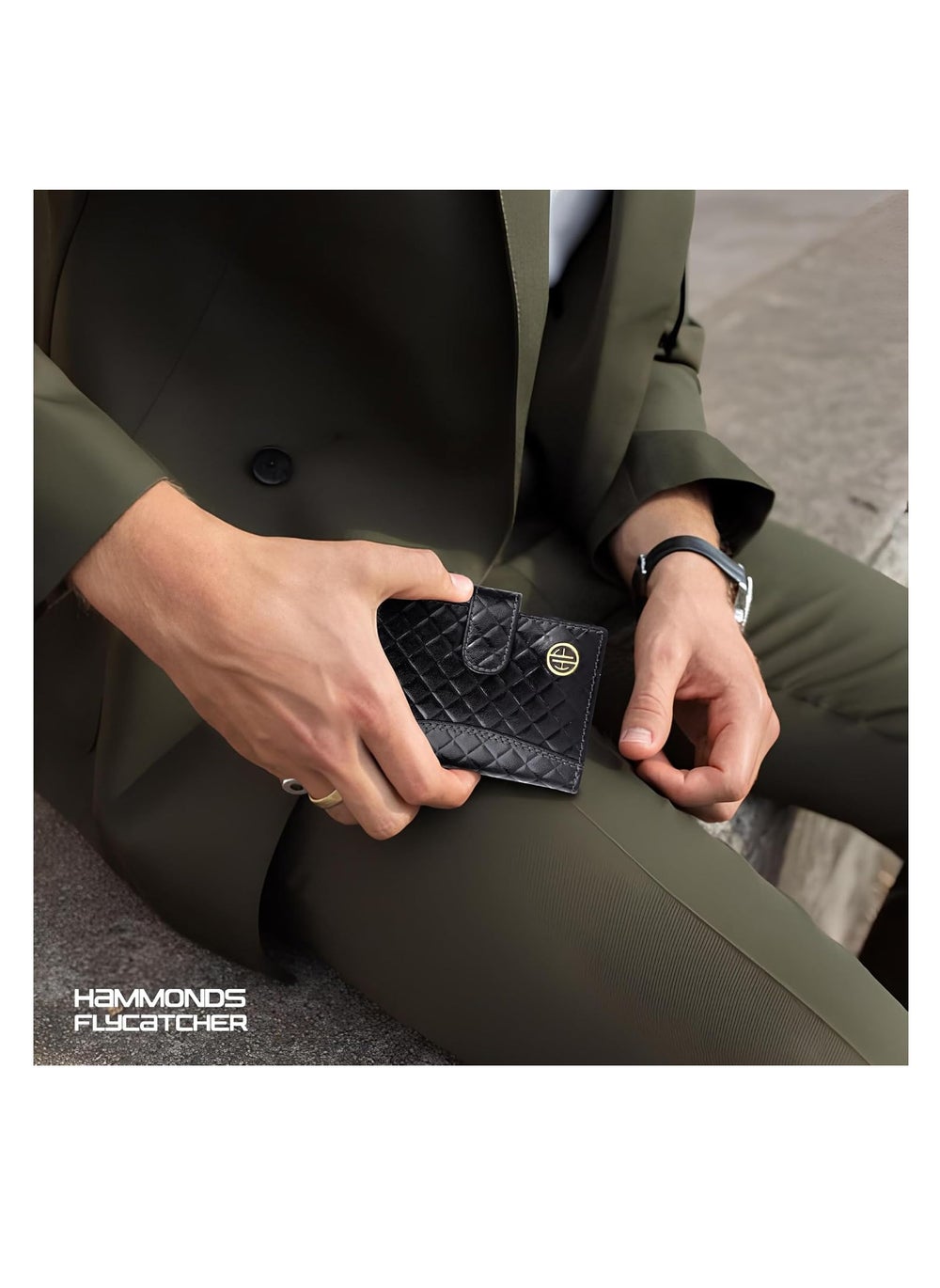 buy-hammonds-flycatcher-leather-card-holder-for-men-credit-card-holder-slim-bi-fold-rfid-protected-credit-card-wallet-for-men-with-18-card-slots-metal-snap-button-rhombus-black-cc602-rhm-blk-zs1k_0mp