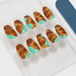 Tortoiseshell Press-On Almond Nails KIT820