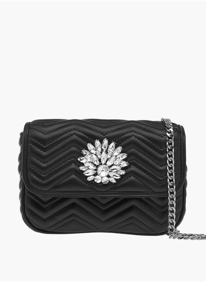 buy-paprika-women-embellished-crossbody-bag-with-chain-strap-and-flap-closure_s7i