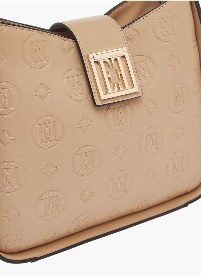 buy-elle-womens-monogram-embossed-shoulder-bag-with-button-closure-and-adjustable-strap_0rr