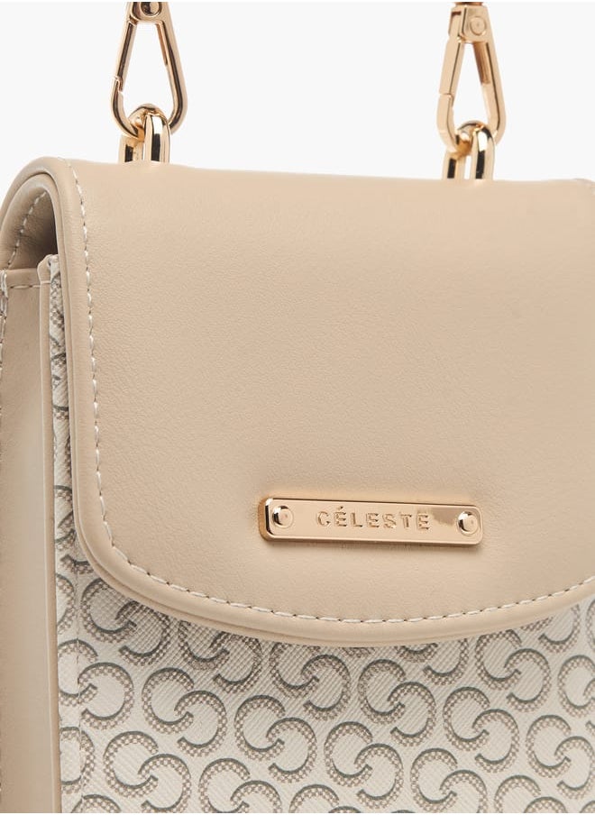 buy-celeste-womens-monogram-print-crossbody-bag-with-detachable-strap-and-flap-closure_utx