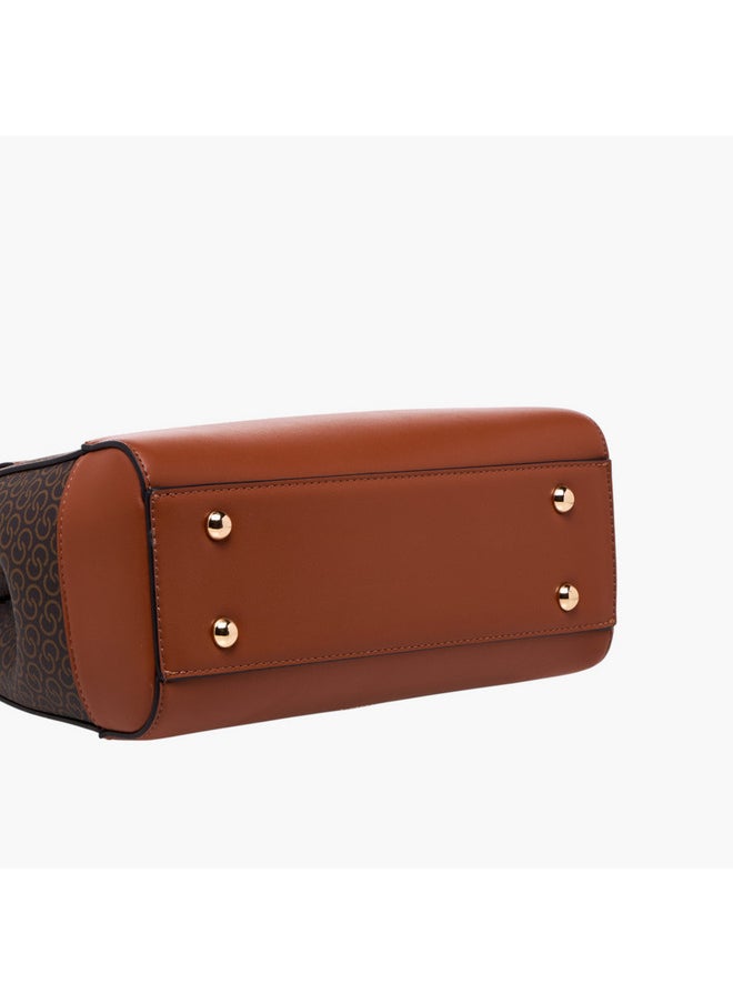 buy-celeste-women-monogram-print-shoulder-bag-with-detachable-strap-and-flap-closure_xqo