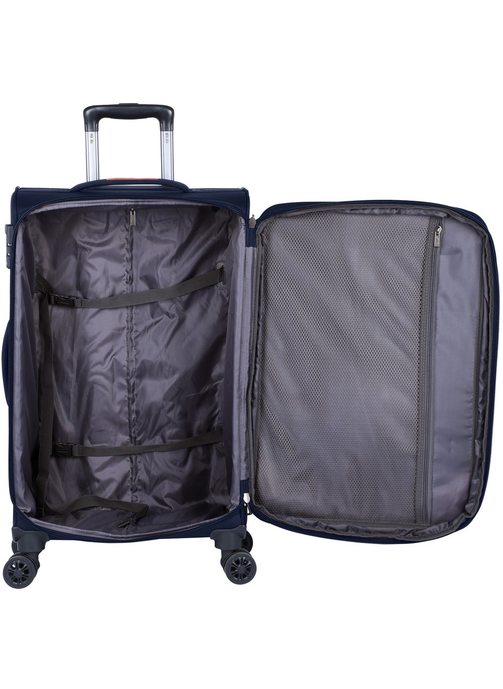 buy-eminent-unisex-soft-travel-bag-medium-luggage-trolley-polyester-lightweight-expandable-4-double-spinner-wheeled-suitcase-with-3-digit-tsa-lock-e751-navy-blue_twz
