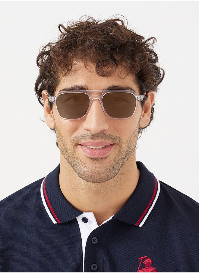 buy-30sundays-30sundays-navigator-men-sunglasses-aviator-sunglasses-uv-protection-uv400-transparent-brown_swm