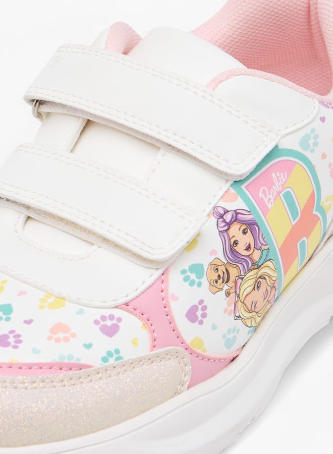 buy-barbie-girls-printed-sneakers-with-hook-and-loop-closure_z7x