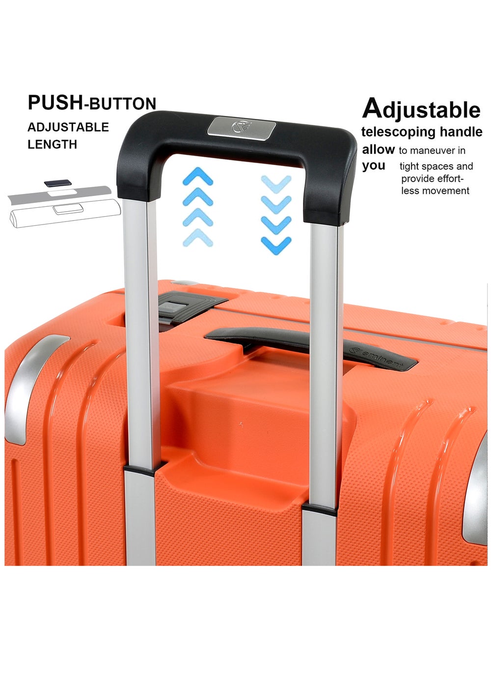 buy-eminent-vertica-hard-case-travel-bag-luggage-trolley-polypropylene-lightweight-suitcase-4-quiet-double-spinner-wheels-with-tsa-lock-b0006-orange_q3j