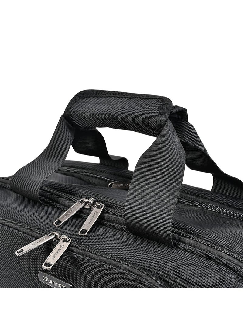 buy-eminent-premium-17-inch-shoulder-business-laptop-bag-polyester-light-weight-180deg-opening-business-laptop-case-for-men-women-on-travel-business-v322-black_88l