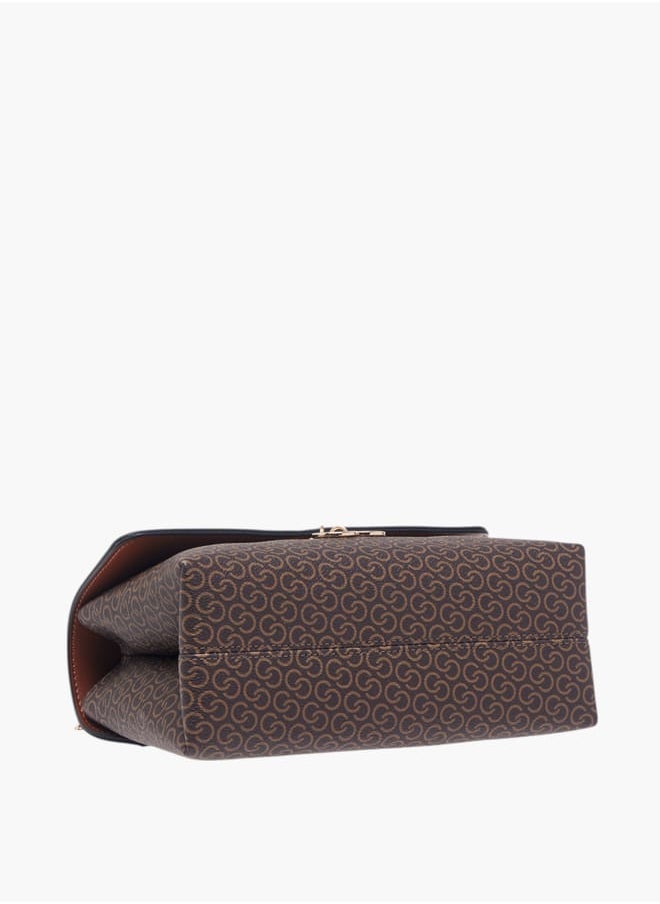 buy-celeste-women-monogram-print-crossbody-bag-with-button-closure-and-chain-strap_tto