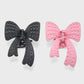 Tha358 Chic Claw Clip Duo in Pink/Black