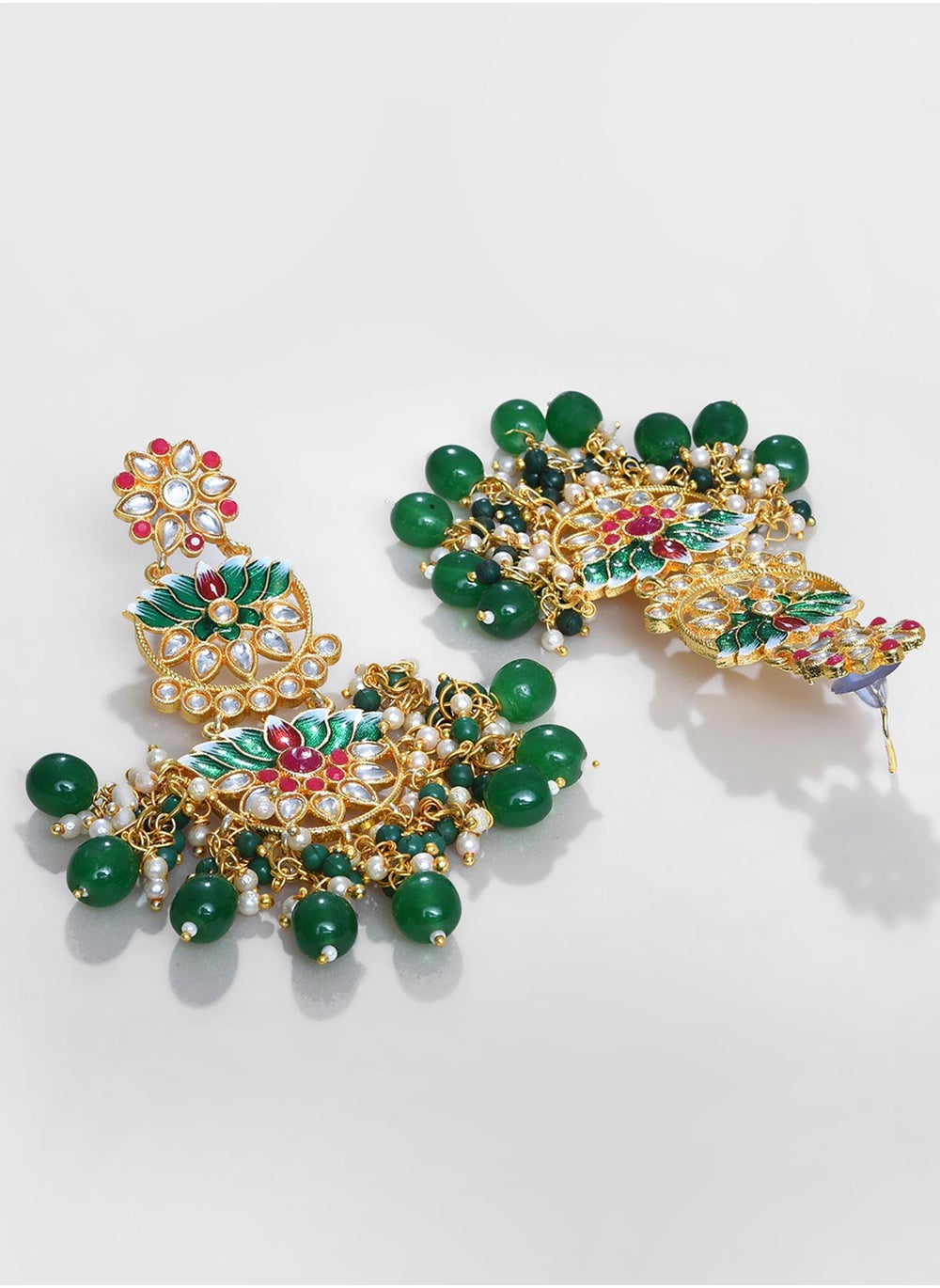buy-sohi-green-contemporary-drop-earrings_g51