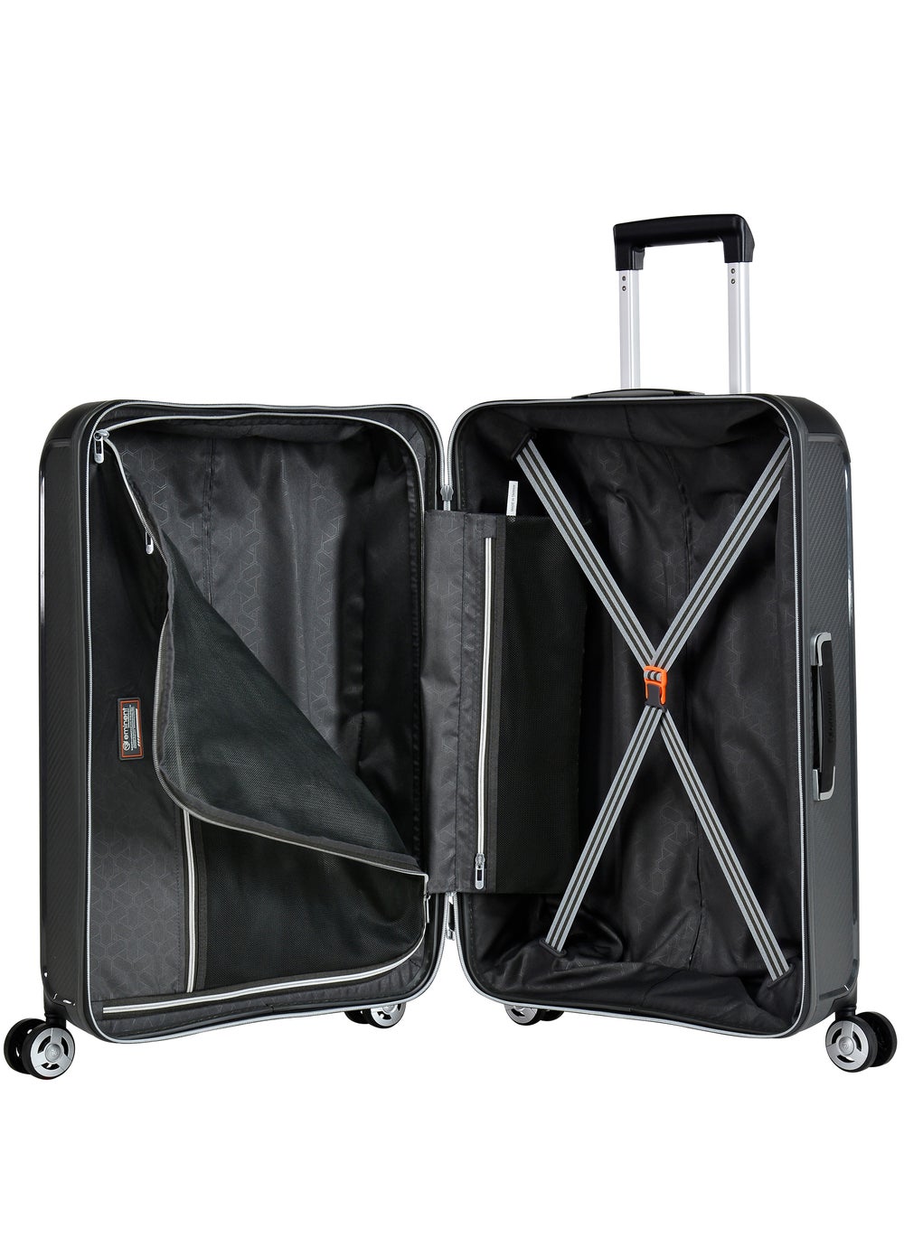 buy-eminent-champion-hard-case-travel-bag-luggage-trolley-polypropylene-lightweight-4-quiet-double-spinner-wheels-suitcase-with-tsa-lock-b0002-dark-grey_t7q