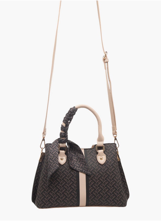 buy-flora-bella-by-shoexpress-women-s-monogram-print-tote-bag-with-zip-closure-and-scarf-detail_c8i