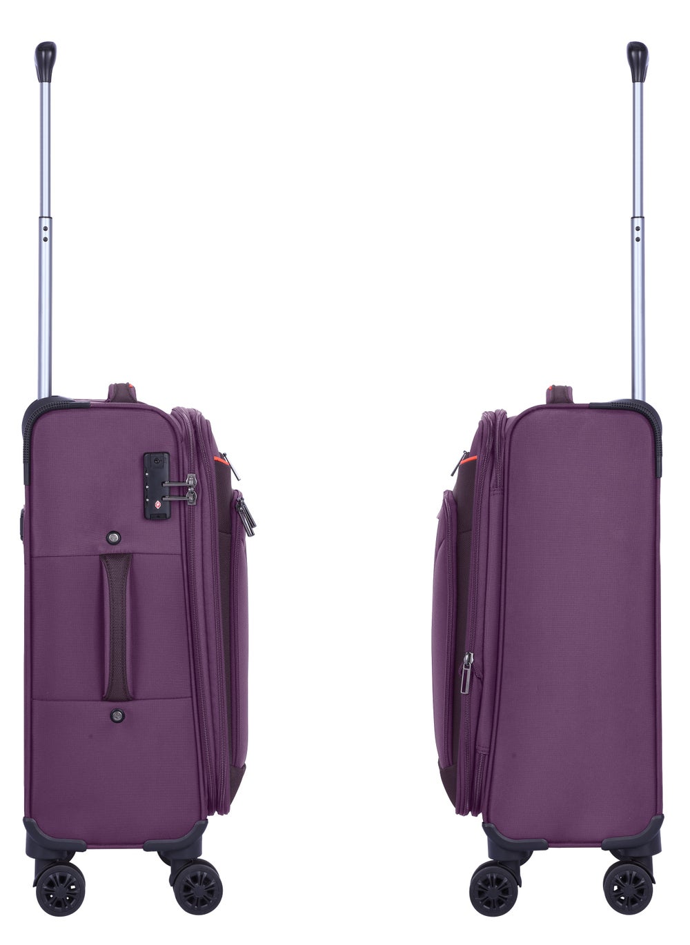 buy-eminent-unisex-soft-travel-bag-cabin-luggage-trolley-polyester-lightweight-expandable-4-double-spinner-wheeled-suitcase-with-3-digit-tsa-lock-e751-purple_v8e