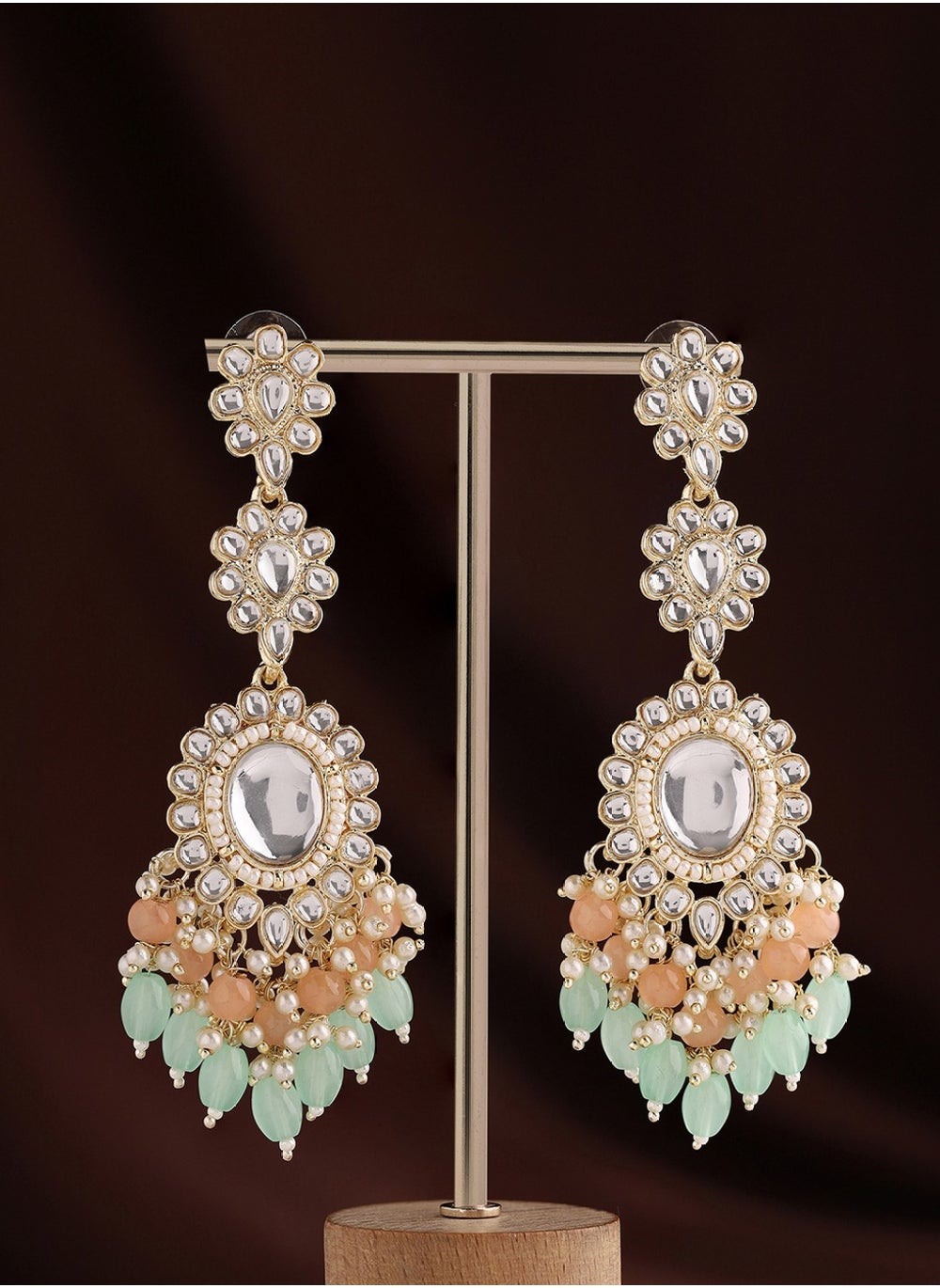 buy-priyaasi-kundan-studded-beaded-contemporary-drop-earrings_99h