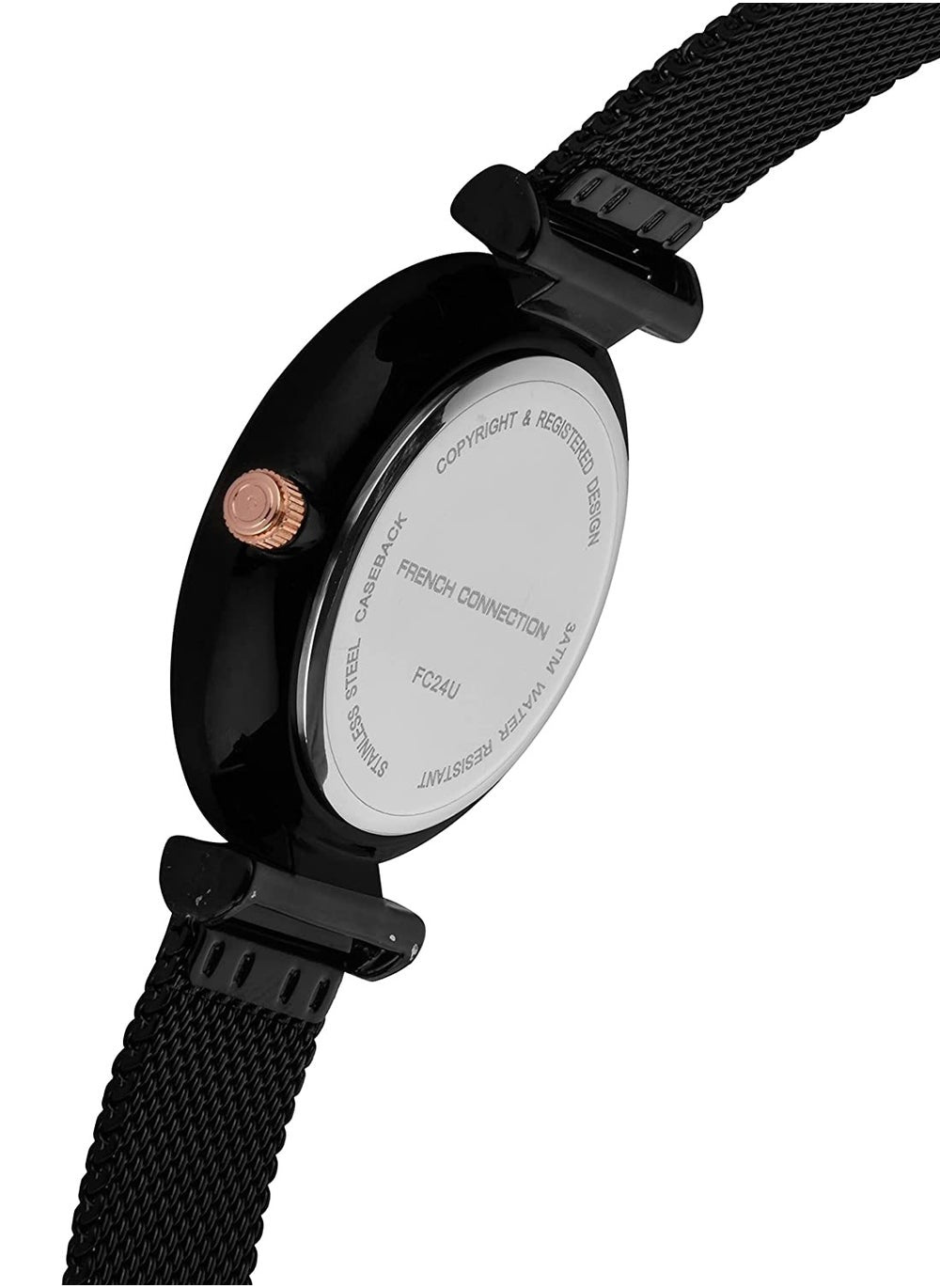 buy-french-connection-36mm-quartz-women-s-watch-with-blue-dial-black-stainless-steel-bracelet_xdm