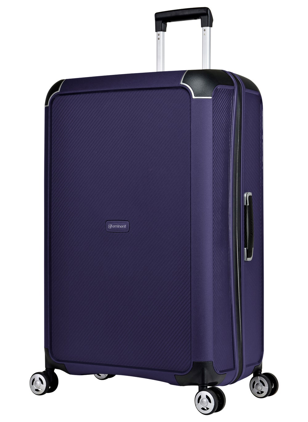 buy-eminent-champion-hard-case-travel-bag-luggage-trolley-polypropylene-lightweight-4-quiet-double-spinner-wheels-suitcase-with-tsa-lock-b0002-purple_zxw